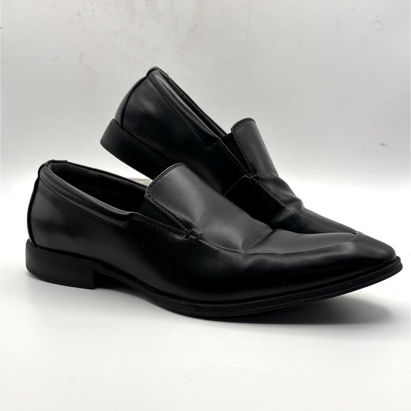 Alfani Other - Alfani Men's Shoe Size 8.5M Black Faux Leather Charles Slip On Dress Loafers
